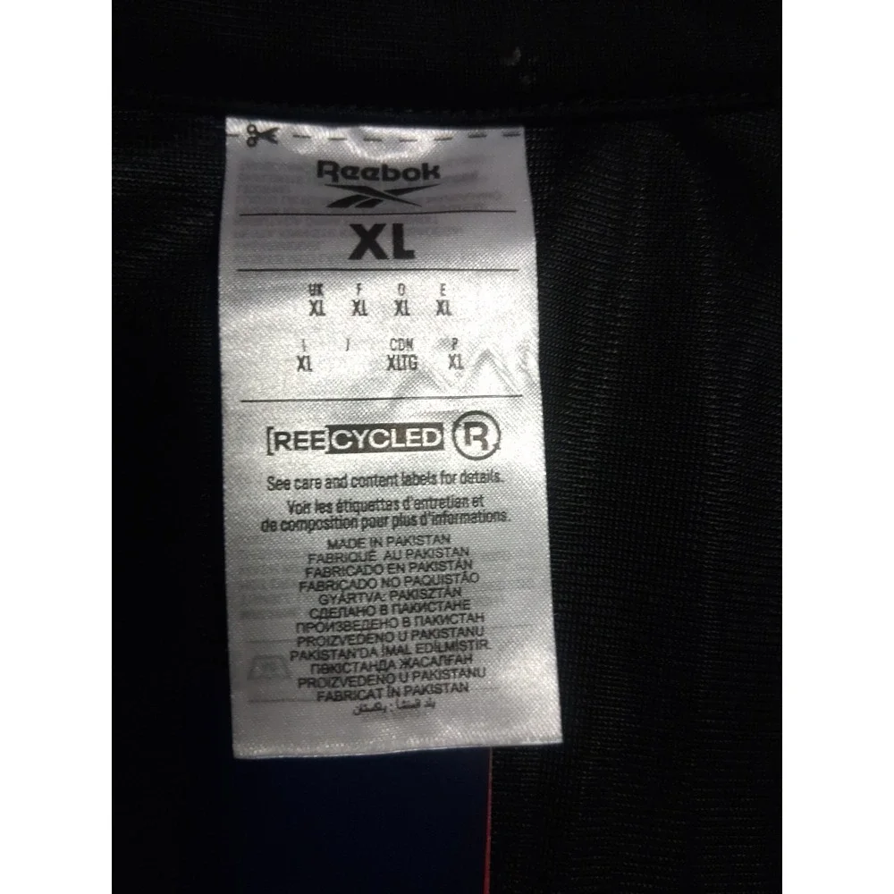 Reebok Men's RI Vector Knit Tracktop, Black‎ and White, Size XL - Picture 7 of 7